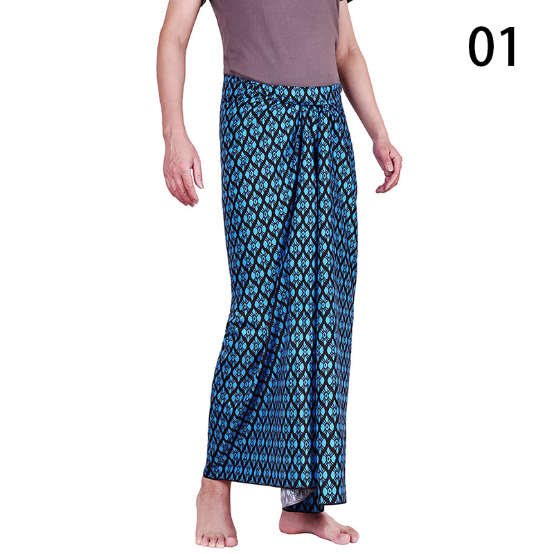 Batik Sarong Wrap - ชุดประจำชาติเอเชียตะวันออกเฉียงใต้แบบดั้งเดิมสำหรับทุกเพศ กระโปรงซารองฤดูร้อน สไตล์ไทย ได ไทย มาเลเซีย