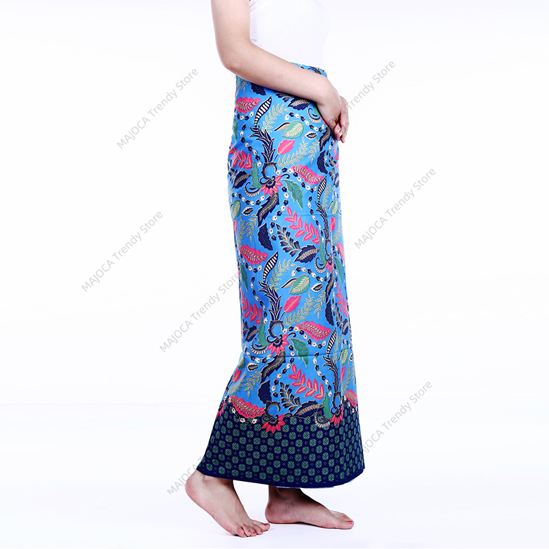 Batik Sarong Wrap - ผ้าคลุมแบบเอเชียตะวันออกเฉียงใต้/ผ้าโดธิ/ผ้าซารอง/ผ้าพันสำหรับผู้ชายและผู้หญิง ลายพิมพ์แบบกระบอกทรงกระโปรง เสื้อผ้าพื้นเมือง