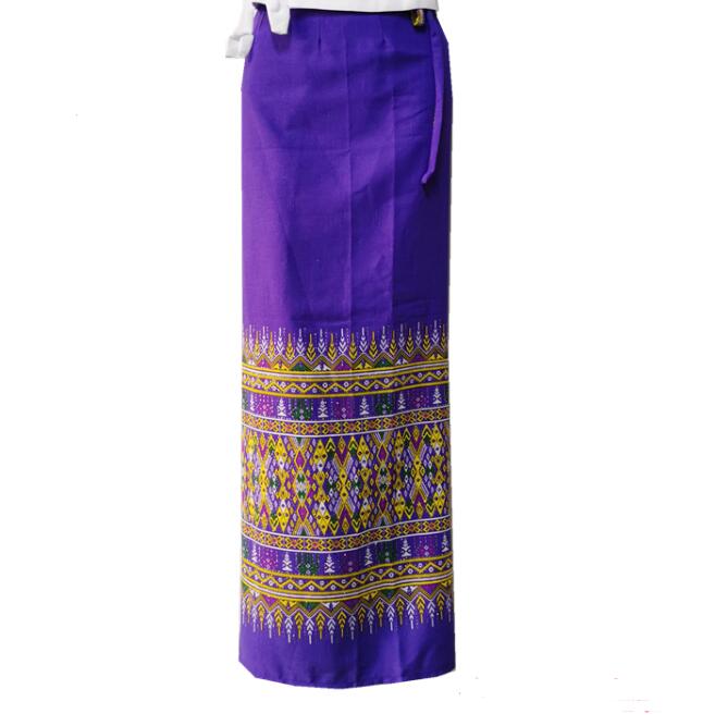 Batik Sarong Wrap - Dai กระโปรงยาวผู้หญิงไทยโสร่งเอเชียตะวันออกเฉียงใต้ Folk longyi