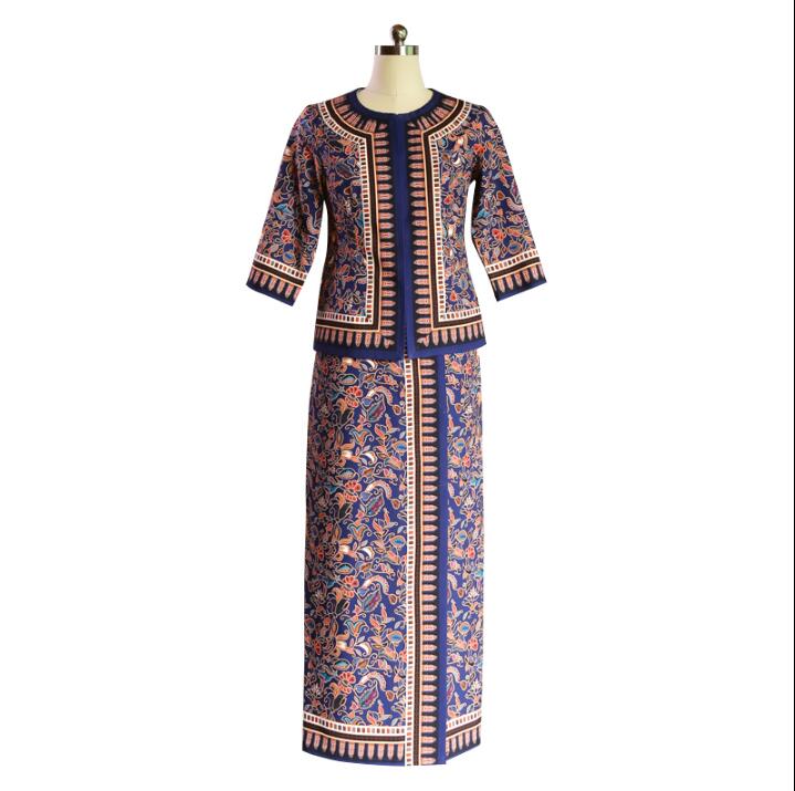 Batik Sarong Wrap - สิงคโปร์แอร์ไลน์เที่ยวบิน Attendant ชุดเอเชียตะวันออกเฉียงใต้ยอนย่าผู้หญิงมาเลเซียชุดทำงานฤดูใบไม้ผลิ