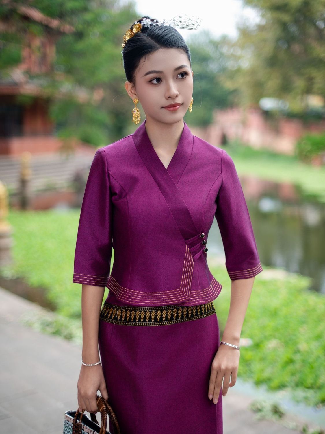 2pcs ประเทศไทยพม่า Long-gyi กร - Batik Sarong Wrap บทวิจารณ์และราคา