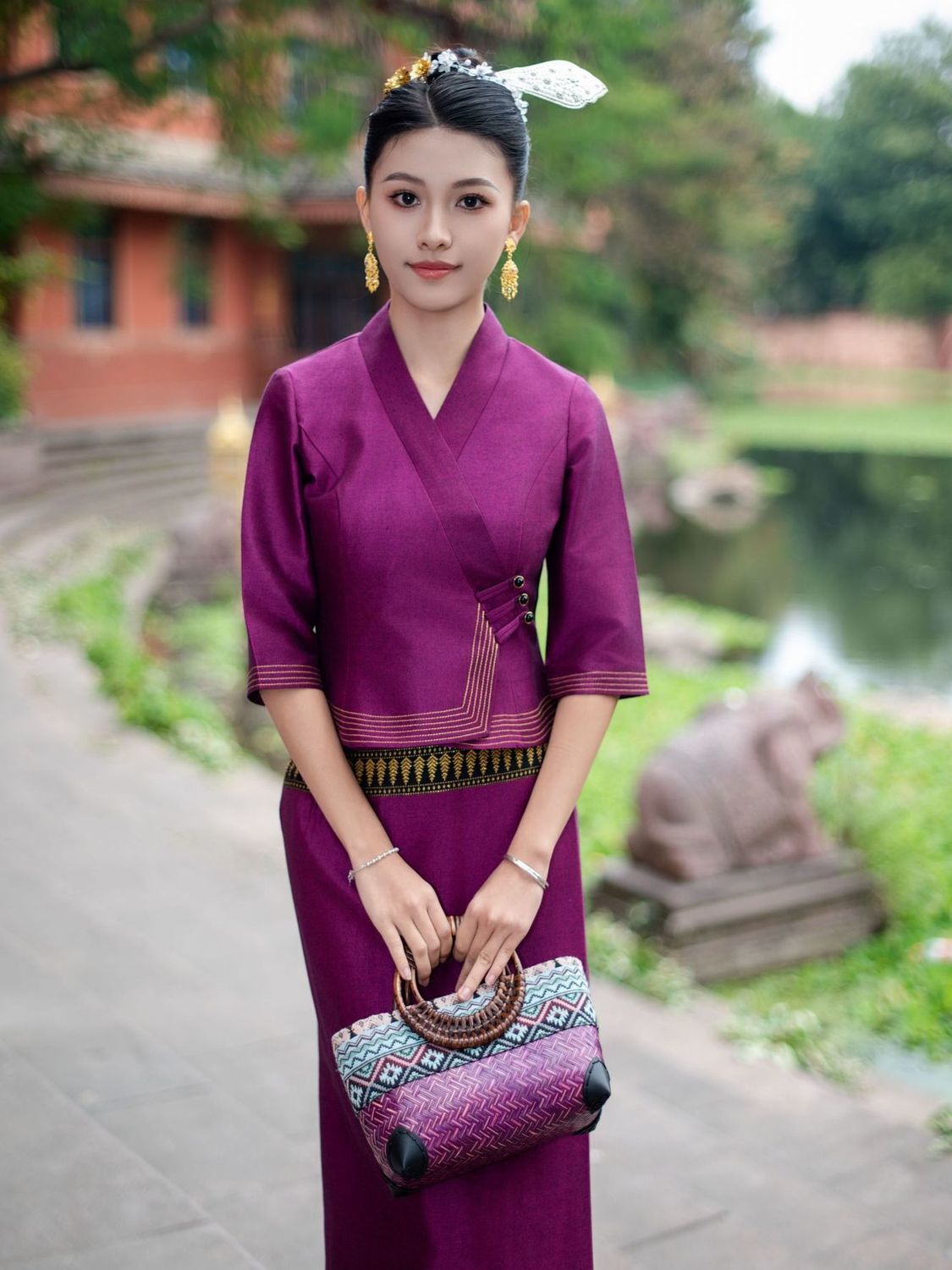 2pcs ประเทศไทยพม่า Long-gyi กร - Batik Sarong Wrap บทวิจารณ์และราคา