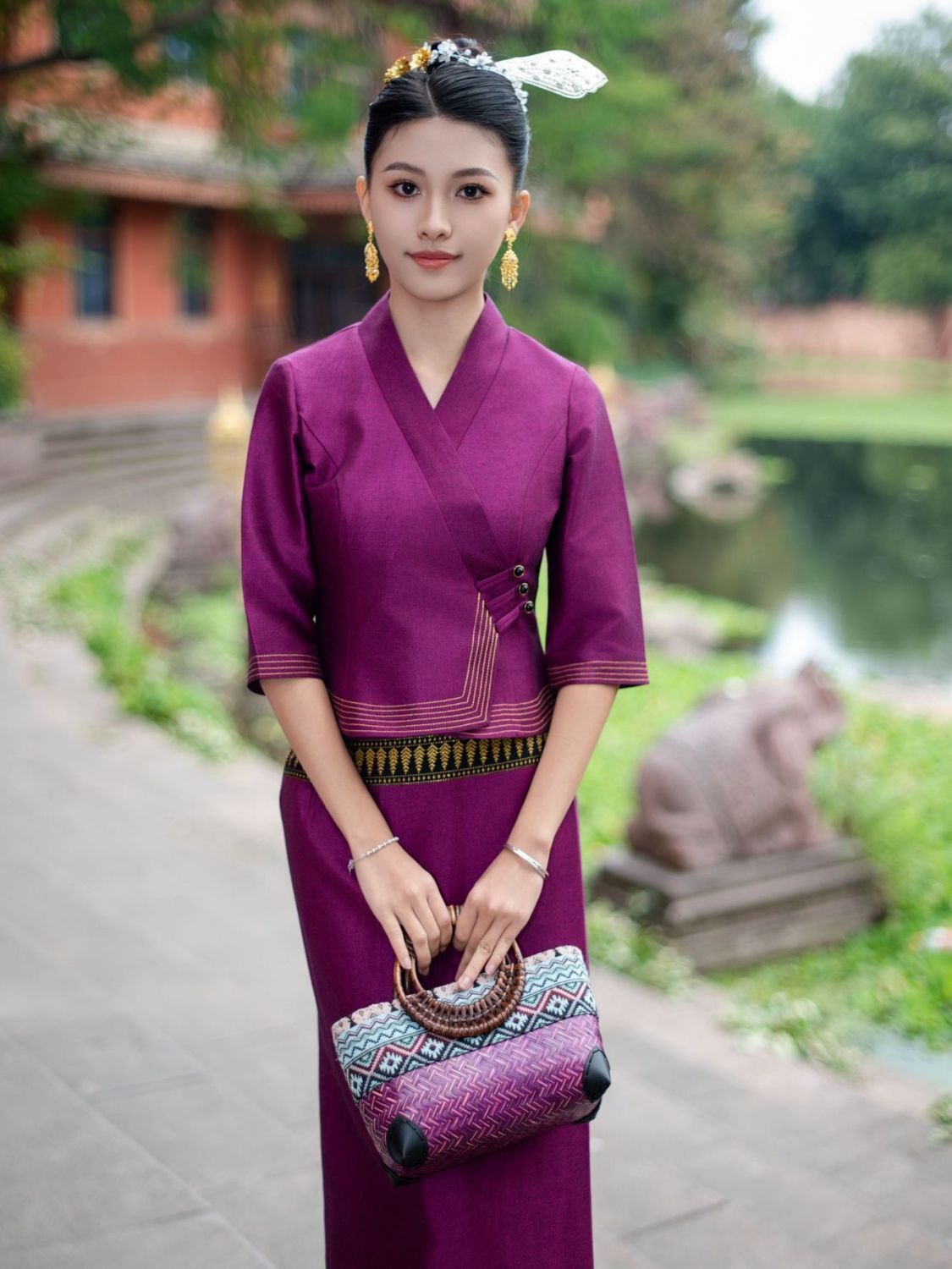 2pcs ประเทศไทยพม่า Long-gyi กร - Batik Sarong Wrap บทวิจารณ์และราคา