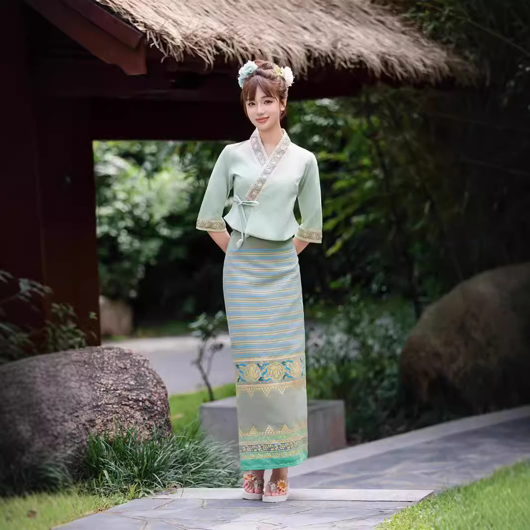ประเทศไทยพม่าผู้หญิง Dai เสื้อ - Batik Sarong Wrap บทวิจารณ์และราคา