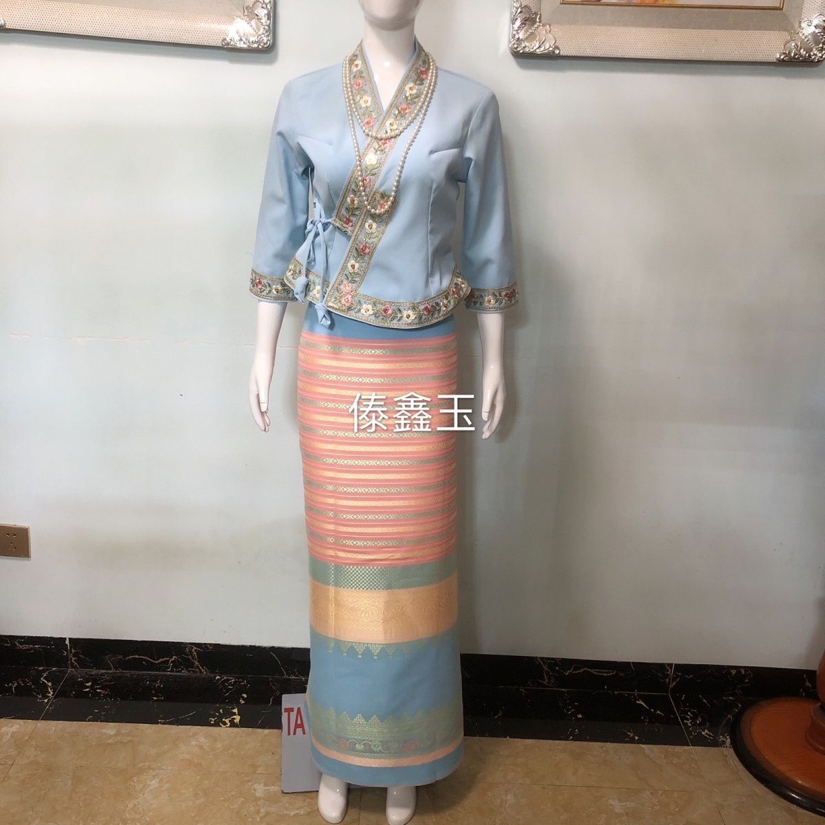 2pcsThailand Long-gyi กระโปรง  - Batik Sarong Wrap บทวิจารณ์และราคา