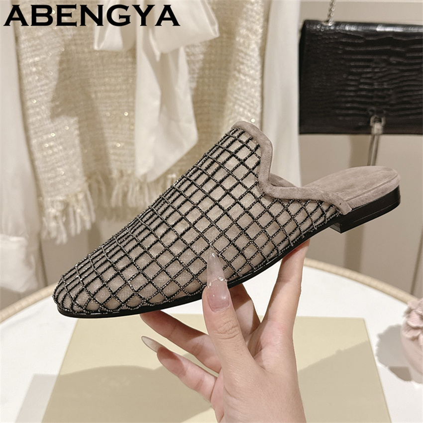 รองเท้าสลิปเปอร์แบบสวมหัวมน ผ้ - The Ethnic Fashion บทวิจารณ์และราคา