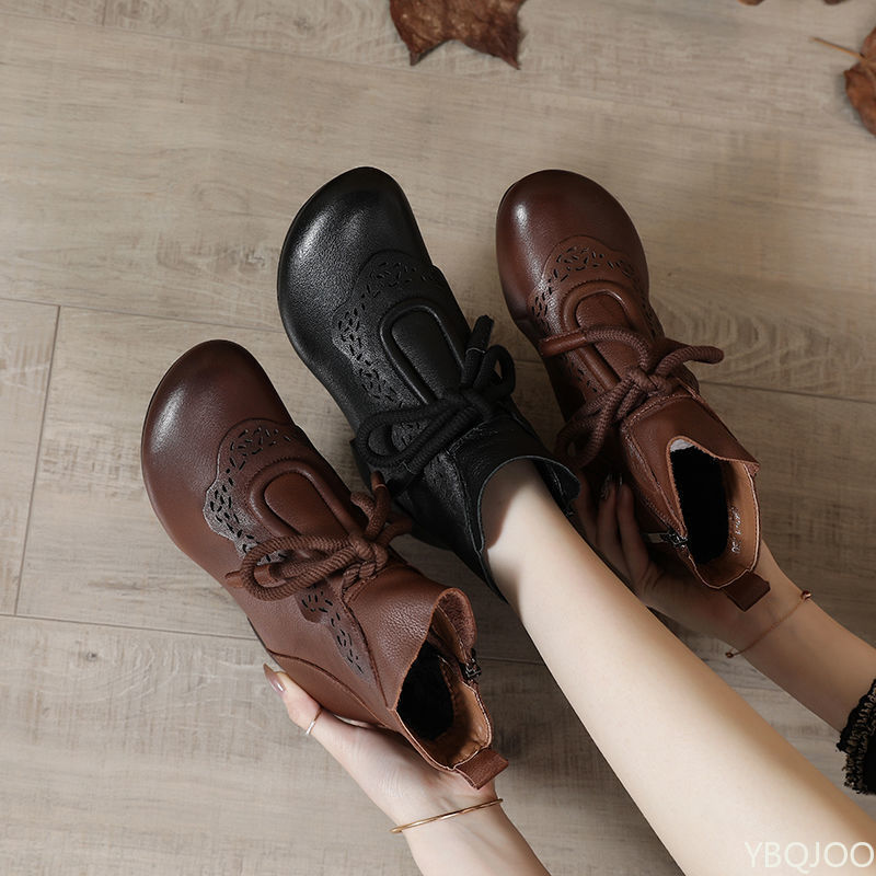 รองเท้าบูทผู้หญิงแฟชั่นฤดูใบไม - The Ethnic Fashion บทวิจารณ์และราคา