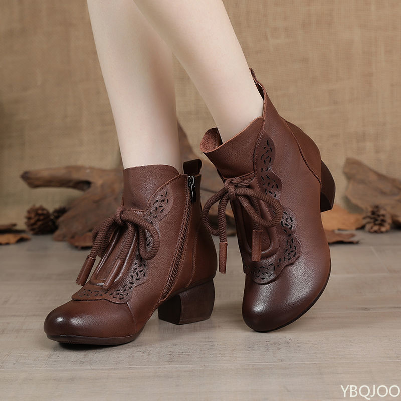 รองเท้าบูทผู้หญิงแฟชั่นฤดูใบไม - The Ethnic Fashion บทวิจารณ์และราคา