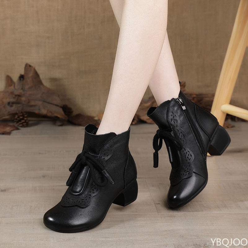 รองเท้าบูทผู้หญิงแฟชั่นฤดูใบไม - The Ethnic Fashion บทวิจารณ์และราคา