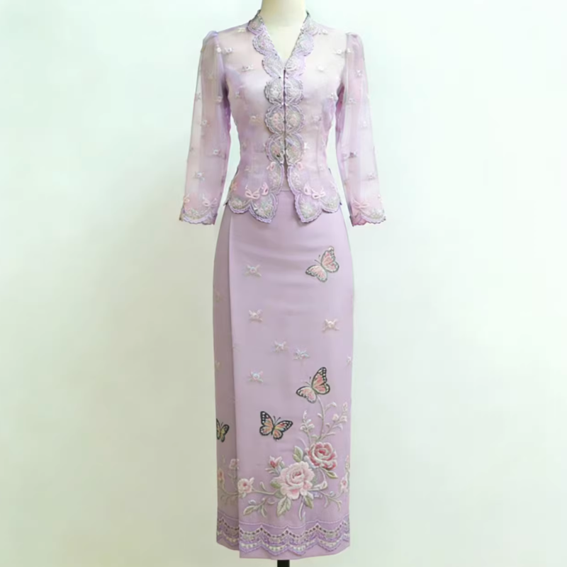 ชุดเสื้อผ้าลิตเติ้ล นยอนยา ปัก - Batik Sarong Wrap บทวิจารณ์และราคา