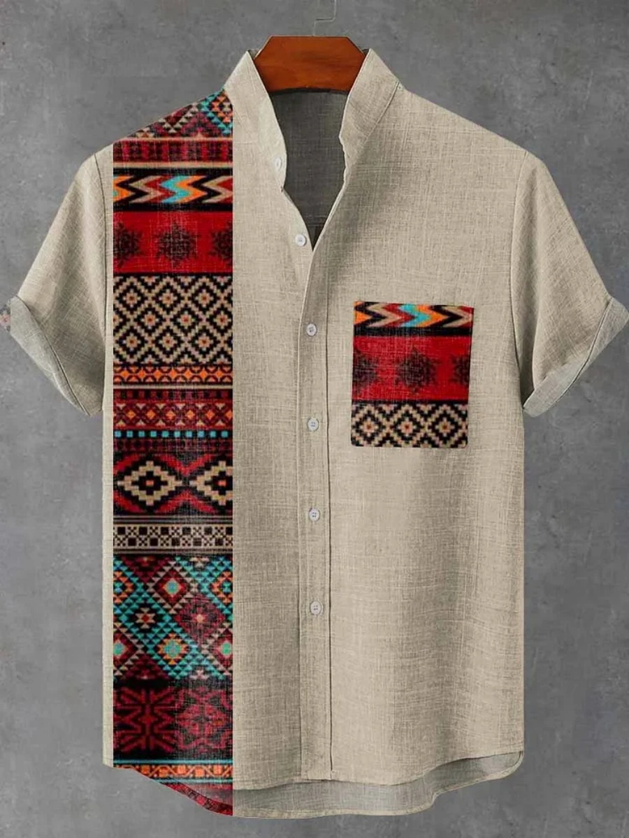 เสื้อเชิ้ตแขนสั้นสไตล์ชนเผ่าแน - Men'S Ethnic Fashion Trends บทวิจารณ์และราคา