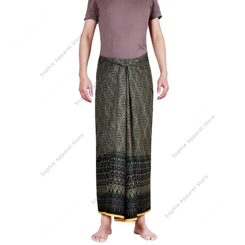กระโปรงบาติกแบบพันรอบตัวสำหรับ - Batik Sarong Wrap บทวิจารณ์และราคา