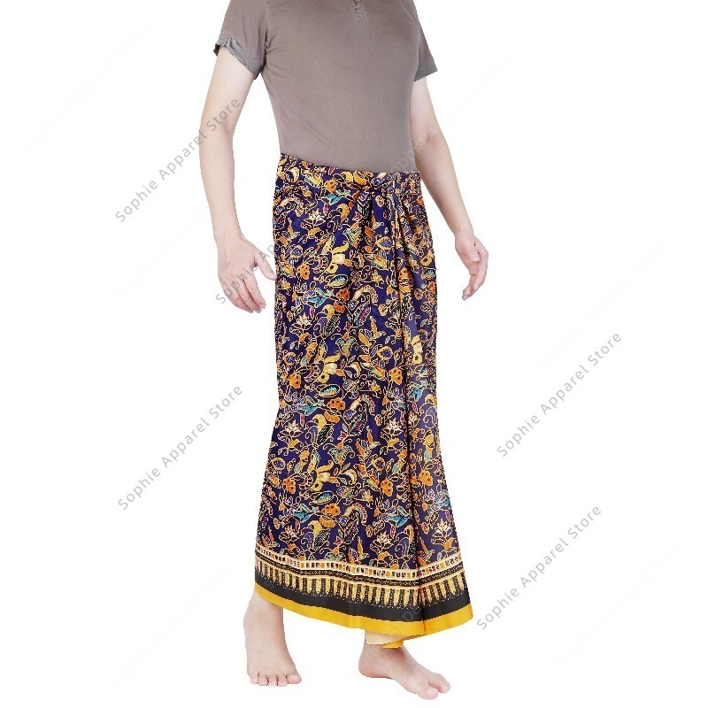 กระโปรงบาติกแบบพันรอบตัวสำหรับ - Batik Sarong Wrap บทวิจารณ์และราคา