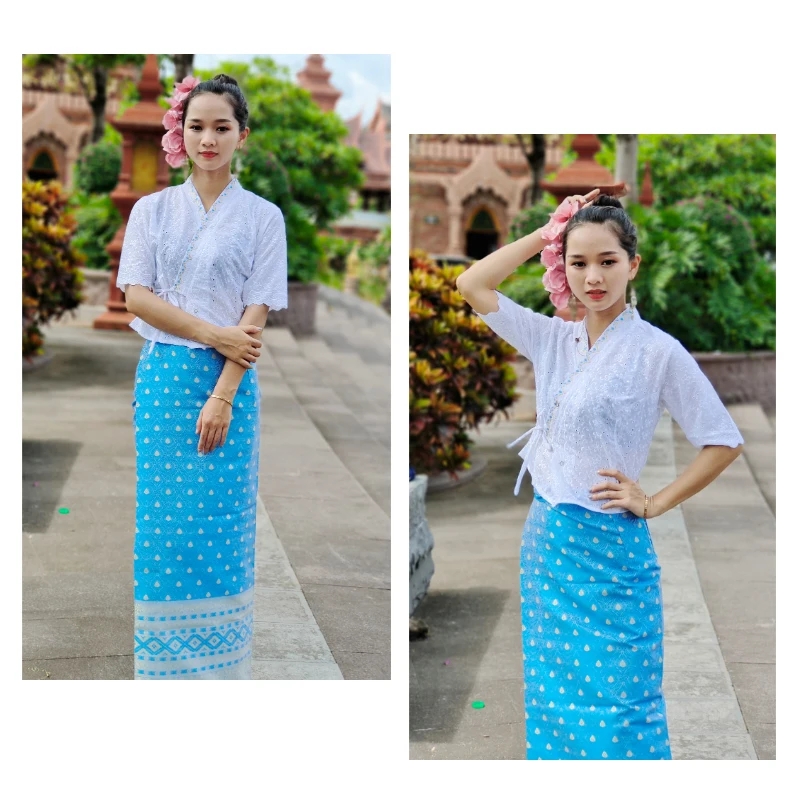 ผู้หญิงไทยแบบดั้งเดิมกระโปรงยา - Batik Sarong Wrap บทวิจารณ์และราคา