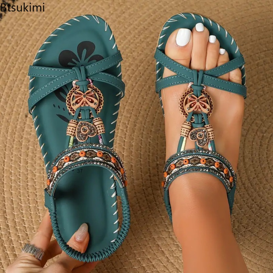 รองเท้าแตะสไตล์โบฮีเมียนสำหรับ - The Ethnic Fashion บทวิจารณ์และราคา