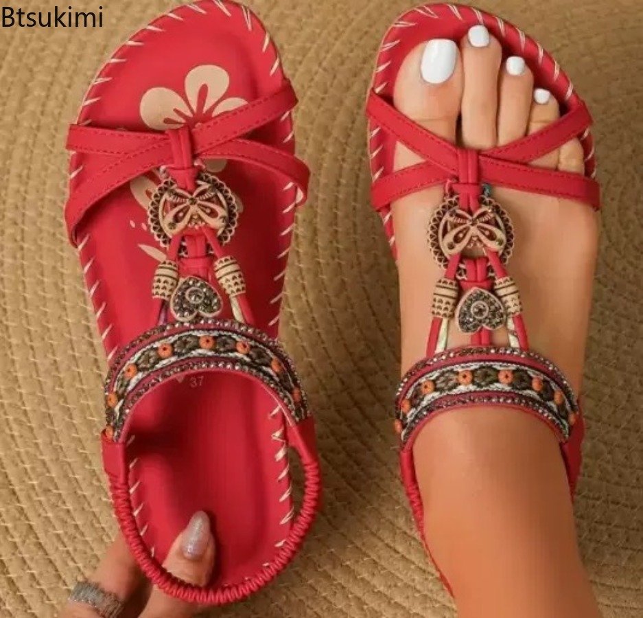 รองเท้าแตะสไตล์โบฮีเมียนสำหรับ - The Ethnic Fashion บทวิจารณ์และราคา