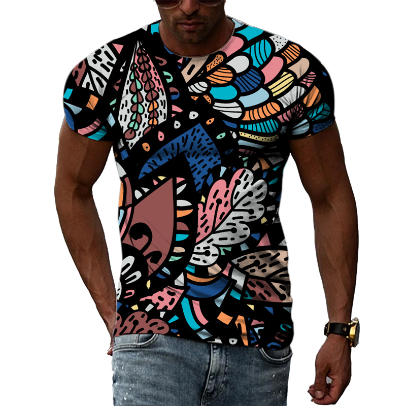 ใหม่3D แฟชั่นชาติพันธุ์สีสันรู - Men'S Ethnic Fashion Trends บทวิจารณ์และราคา